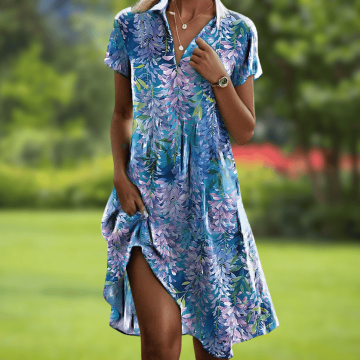 Larissa | Bohemian V-Neck Summer Dress