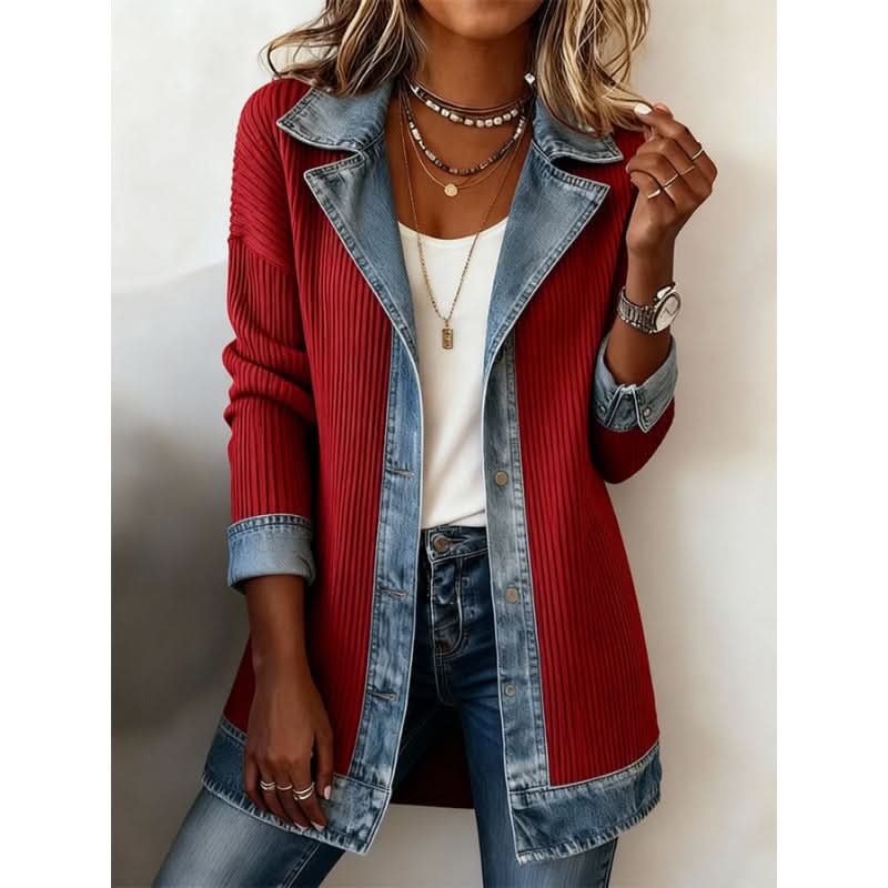 June | Contrast-Trim Tailored Jacket