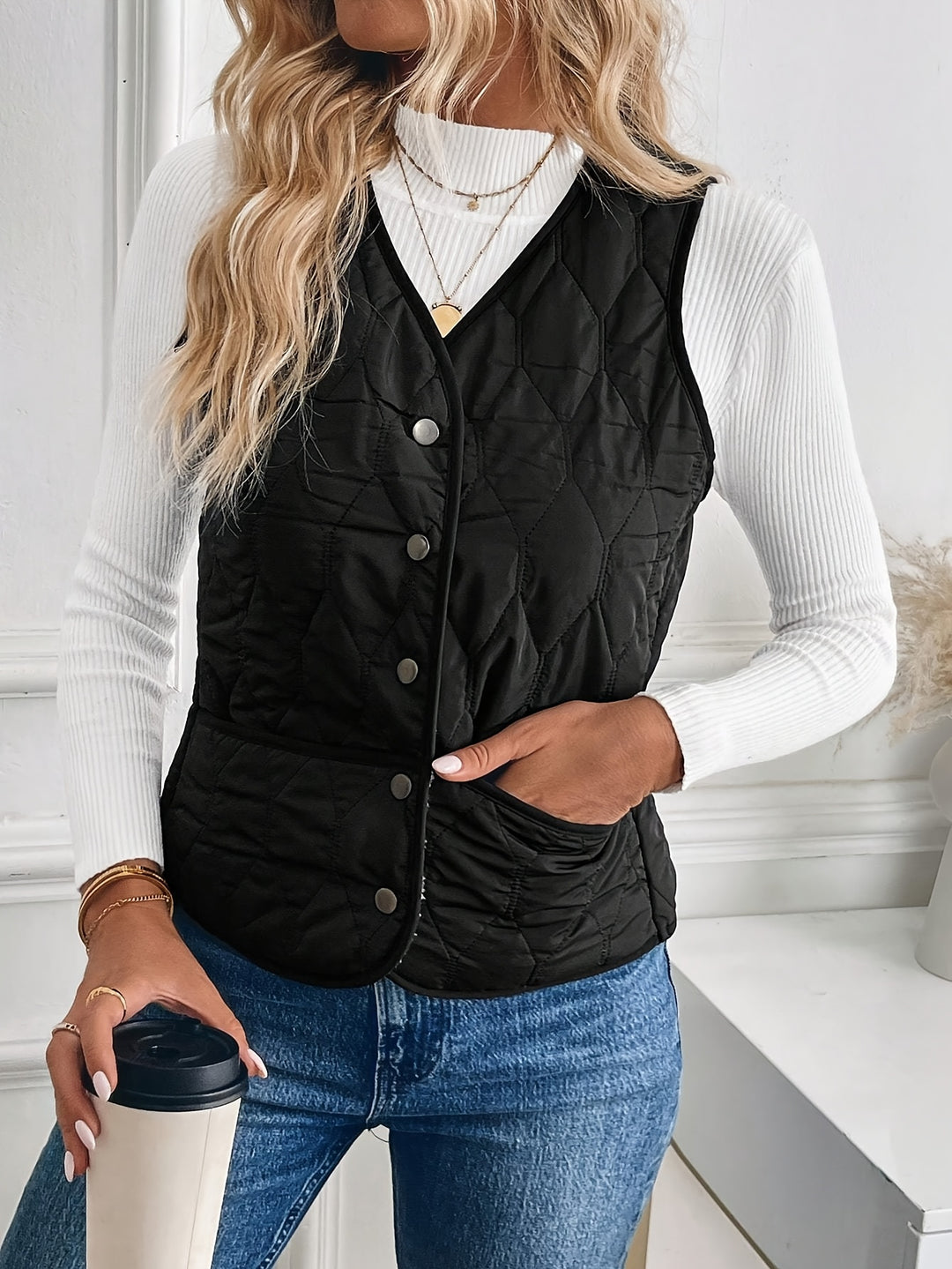 Freya | Cozy Reversible Quilted Vest