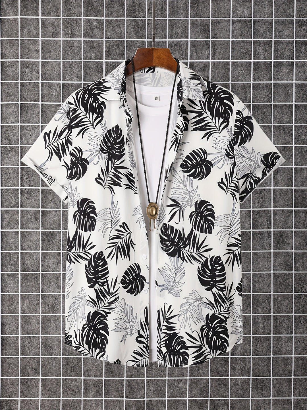 Kingston | Men's Tropical Print Short Sleeve Shirt
