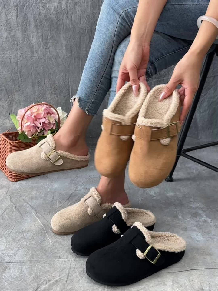 Lottie | Cozy Buckle Mules