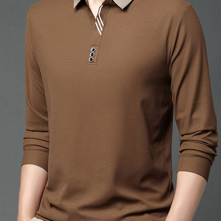 Alden | Refined Long-Sleeve Polo Shirt
