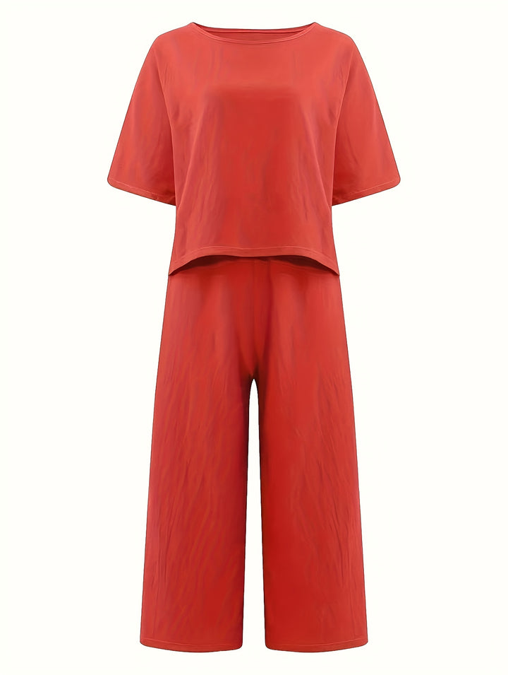 Coralie | Relaxed Wide-Leg Two-Piece Set