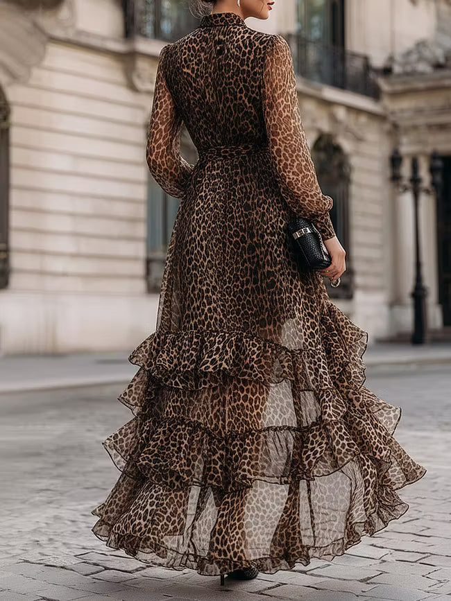 Solange | Wrap Ruffle Midi Dress