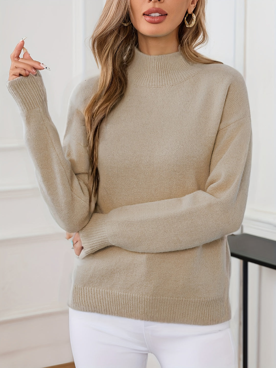 Juniper | Relaxed Mock Neck Sweater