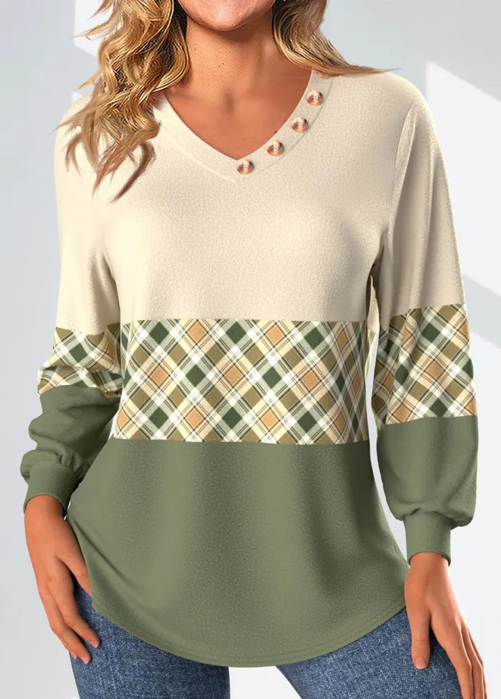 Ellen | Panelled Colour-Block Top