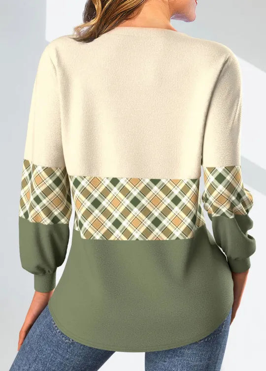 Ellen | Panelled Colour-Block Top