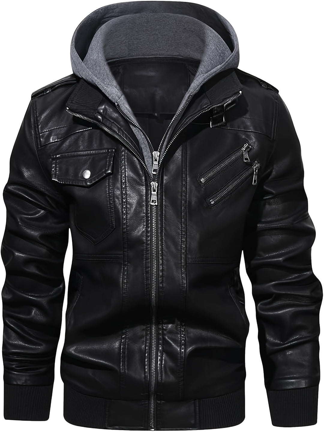 Damon | Hooded Moto Jacket