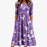 Heidi | Floral Pocket Midi Dress