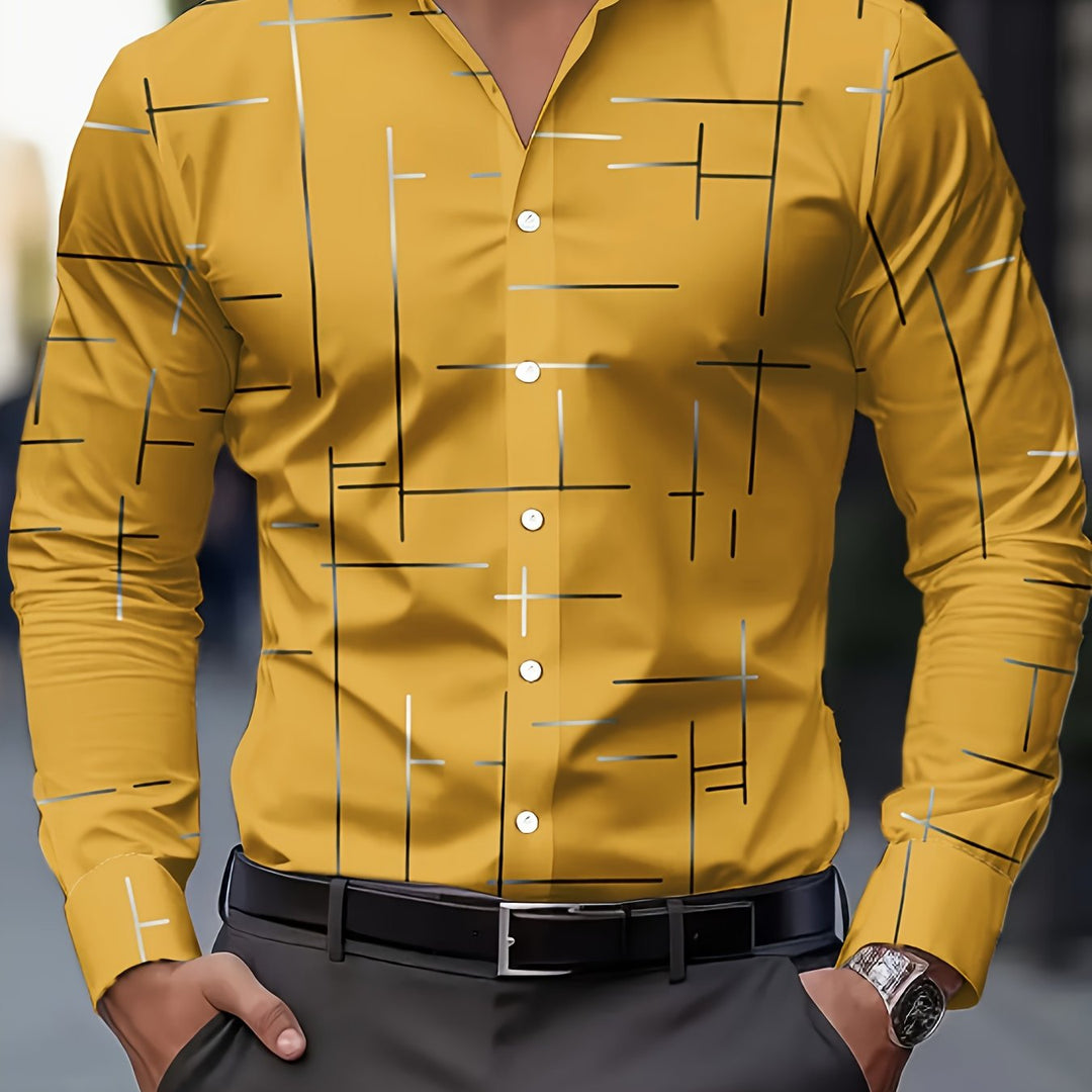 Franklin | Men's Geometric Print Long Sleeve Shirt