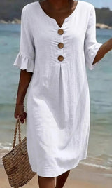 Astrid | Relaxed Button-Front Dress