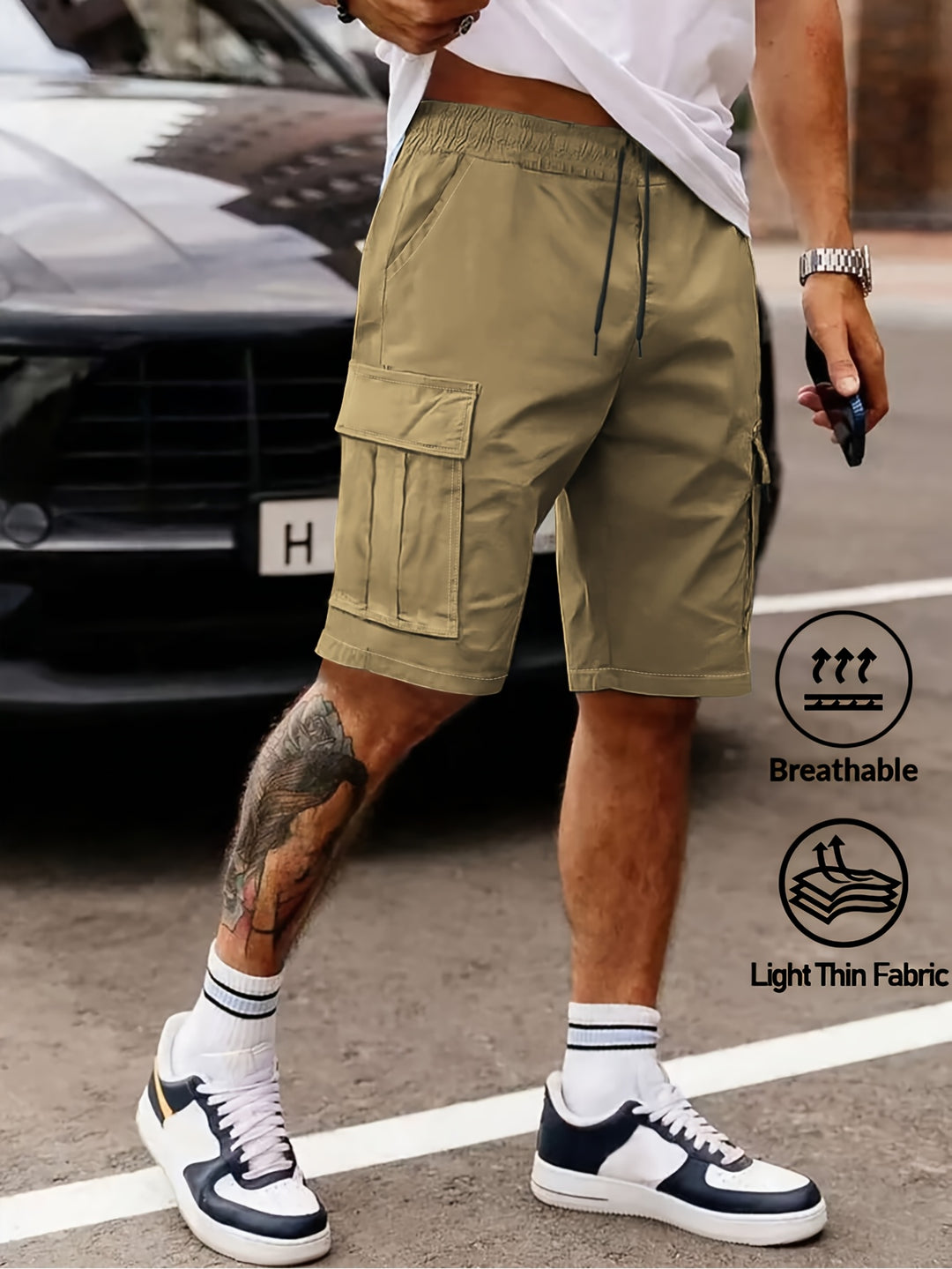 Reid | Men's Casual Multi-Pocket Workwear Shorts