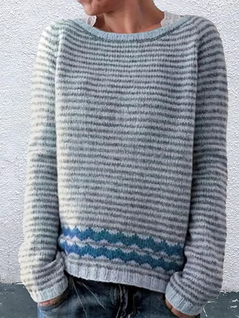 Yvette | Softly Striped Knit Sweater