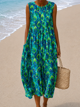 Isolde | Sleeveless Relaxed-Fit Midi Dress