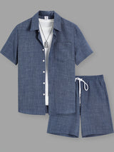 Lawson | Men's Lapel Shirt & Shorts Set