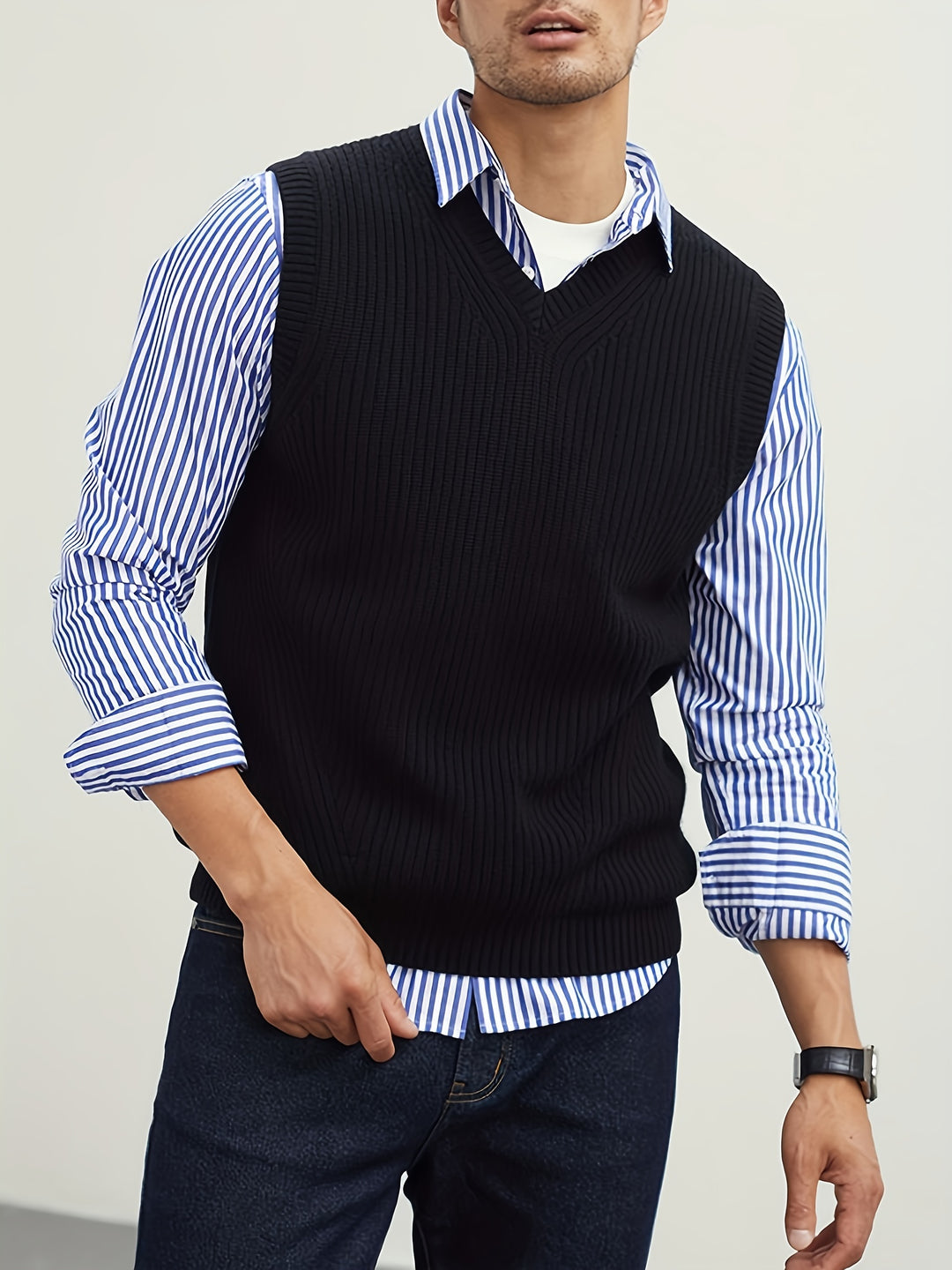 Rupert | Classic V-Neck Sweater Vest