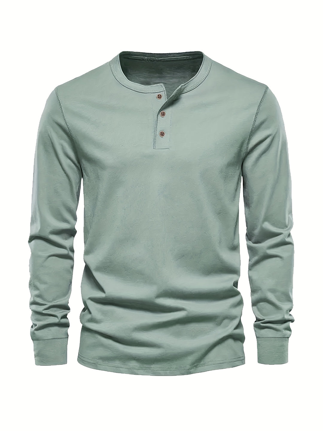 Seth | Men's Long Sleeve Cotton Henley