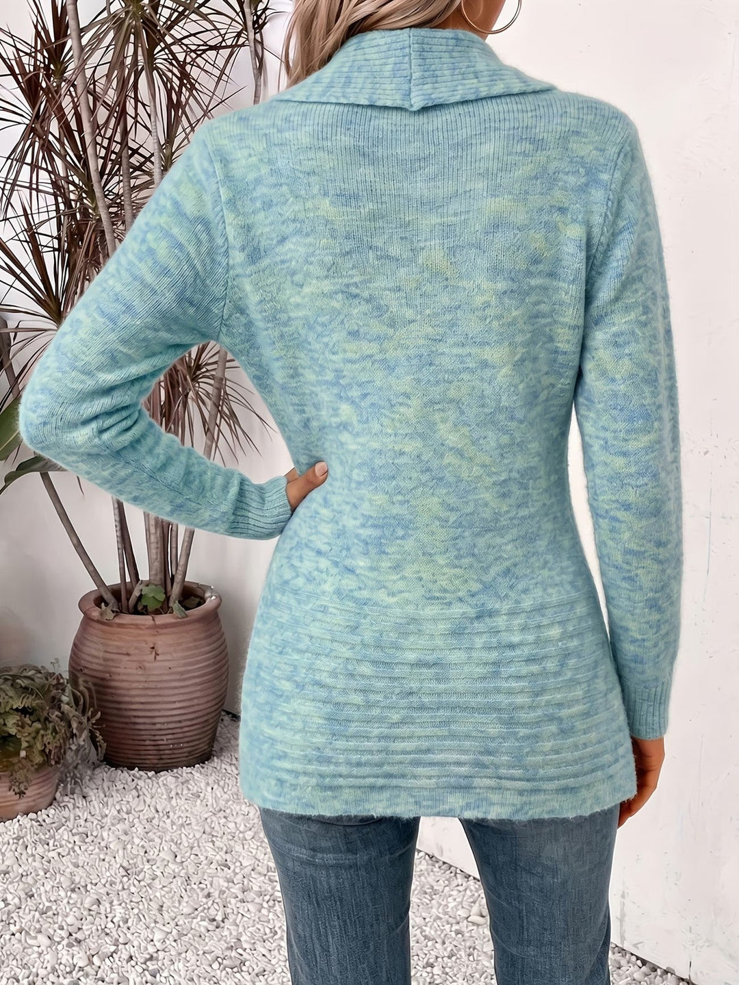 Daphne | Ribbed Button-Tab Cardigan