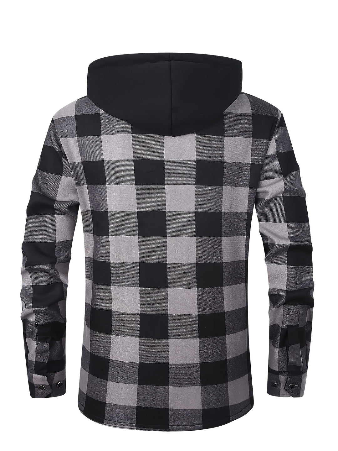 Nolan | Hooded Plaid Shirt Jacket