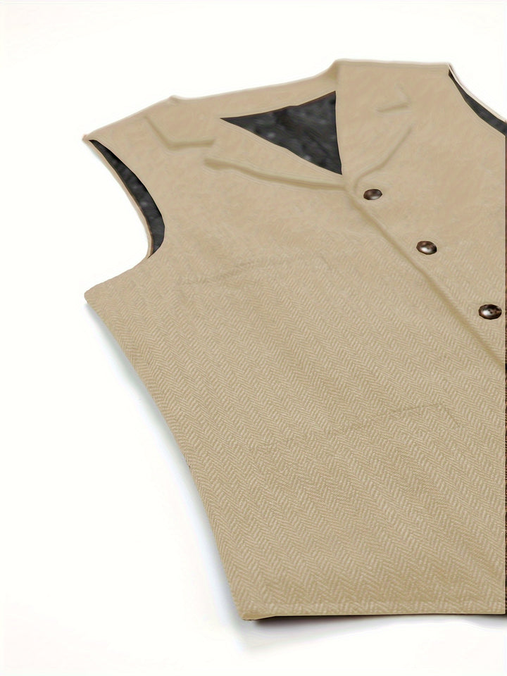 Barnaby | Heritage Herringbone Vest