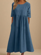 Miranda | Classic Mid Sleeve Dress