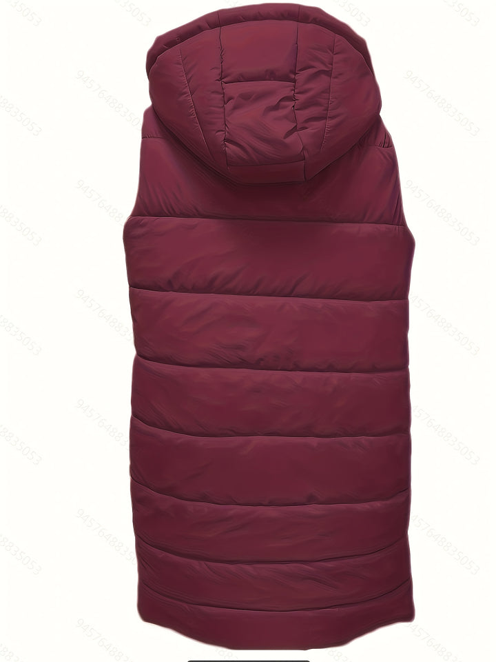 Maribel | Hooded Longline Padded Vest
