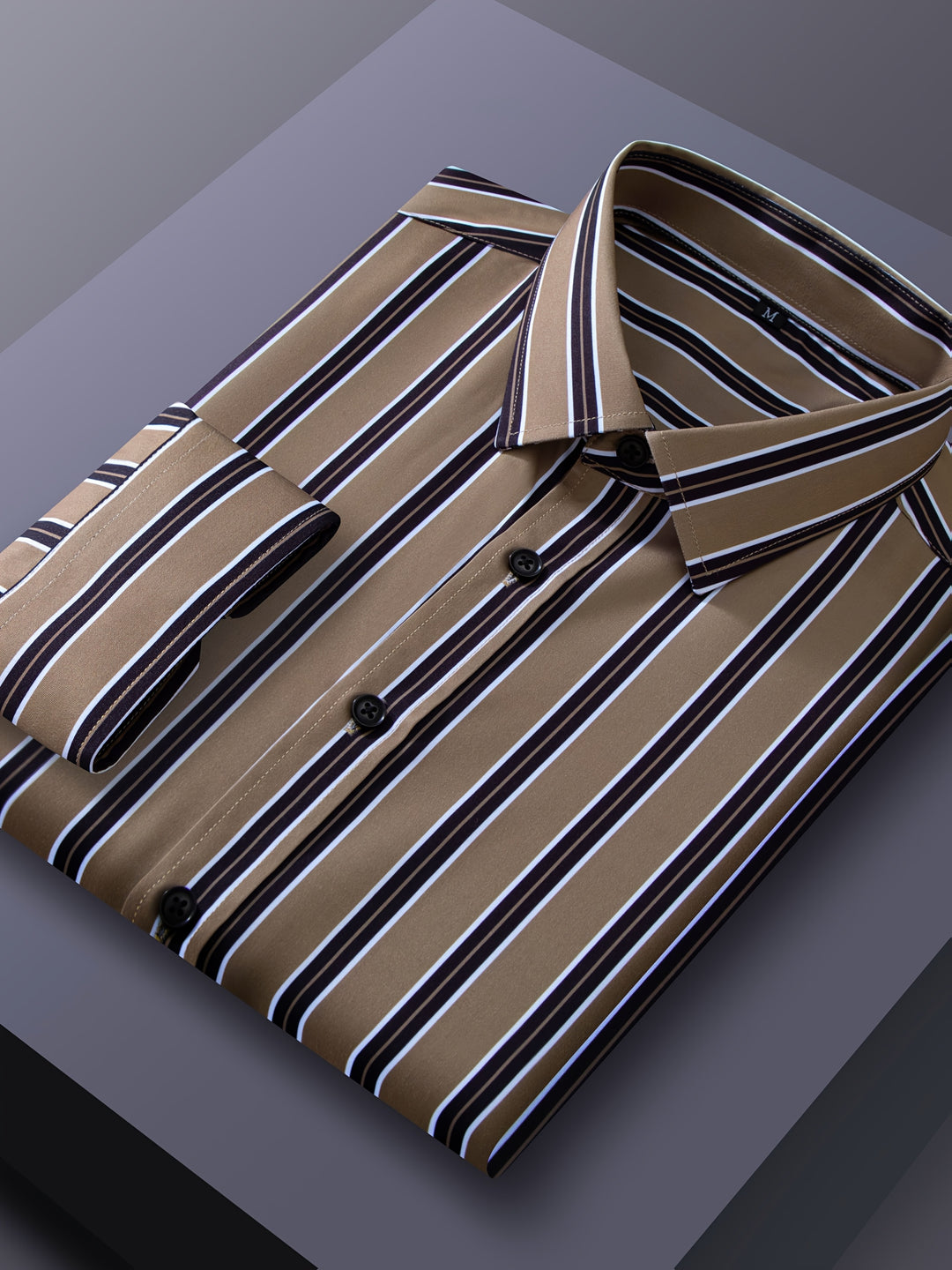 Vaughn | Men's Stretch Striped Long Sleeve Shirt
