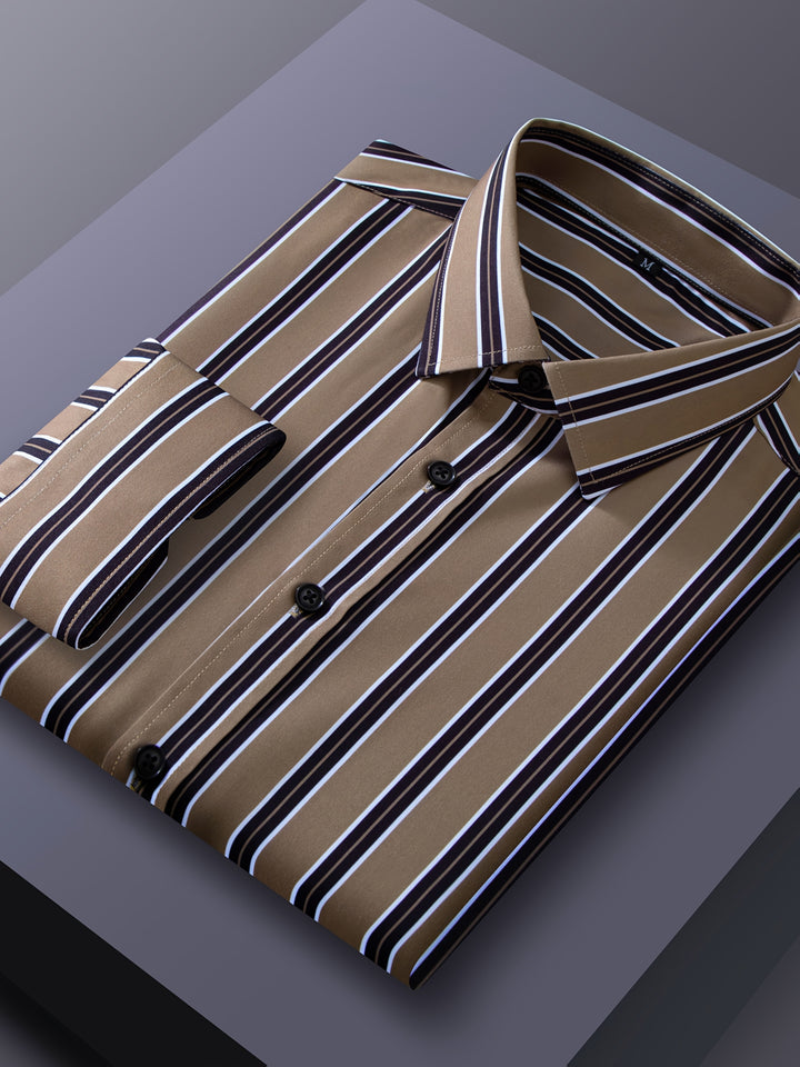 Vaughn | Men's Stretch Striped Long Sleeve Shirt