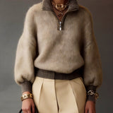 Sylvia | Relaxed Half-Zip Sweater