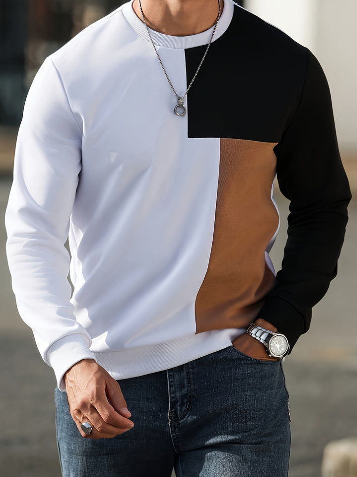 Nolan | Modern Panelled Sweatshirt