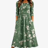 Hazeldine | Relaxed Floral Pocket Midi Dress