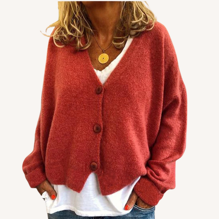 Lisette | Relaxed Button-Front Cardigan