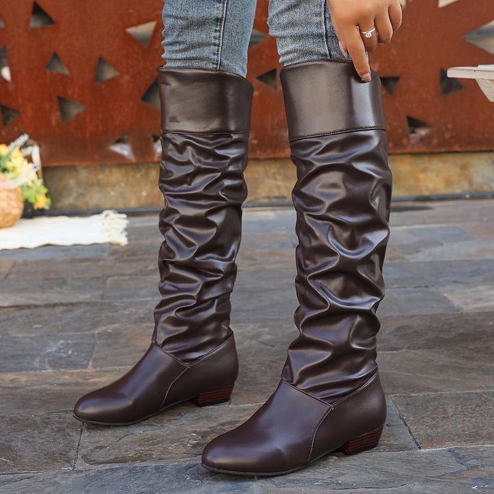 Evelyn | Slouch Knee-High Boots