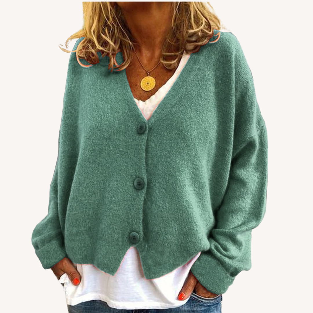Lisette | Relaxed Button-Front Cardigan