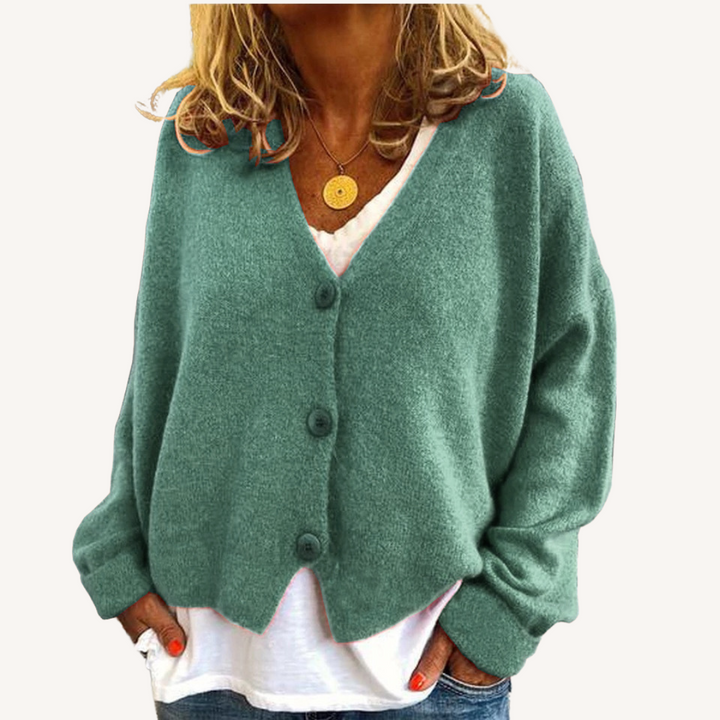 Lisette | Relaxed Button-Front Cardigan