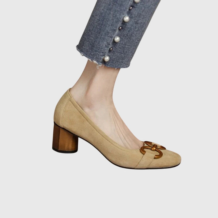 Margery | Refined Block-Heel Pumps