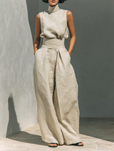 Delilah | Sleeveless Wide-Leg Two-Piece Set