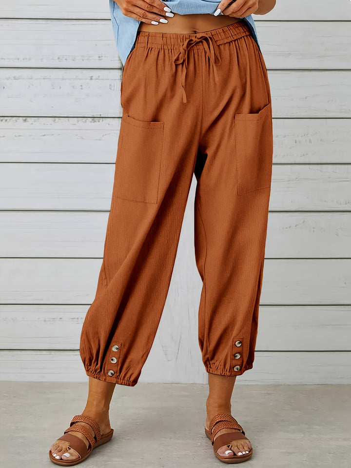 Lorraine | Relaxed Cropped Wide-Leg Pants