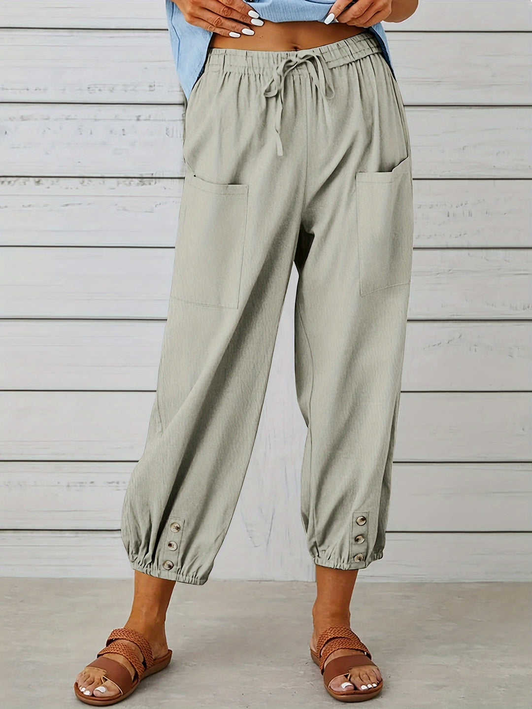 Lorraine | Relaxed Cropped Wide-Leg Pants