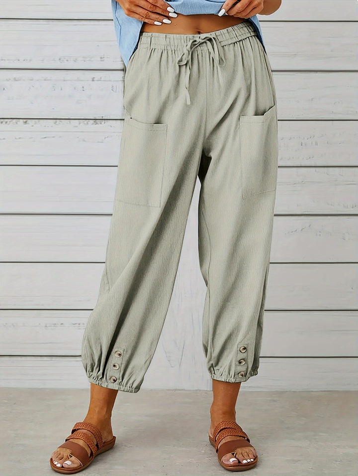 Lorraine | Relaxed Cropped Wide-Leg Pants