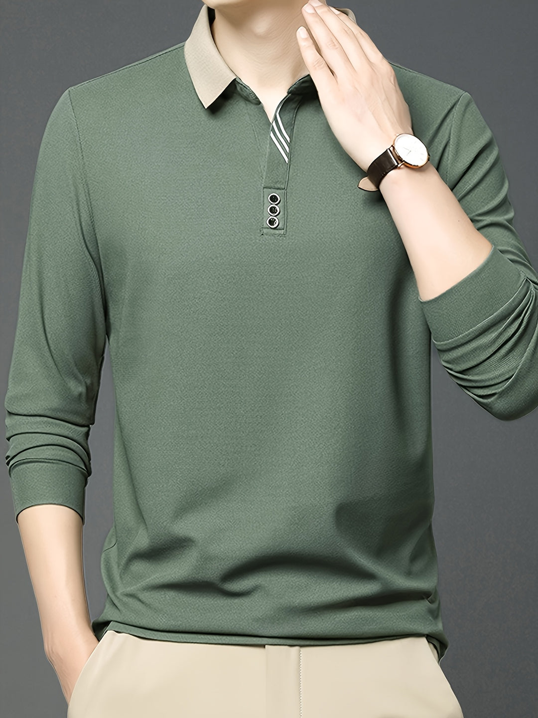 Alden | Refined Long-Sleeve Polo Shirt