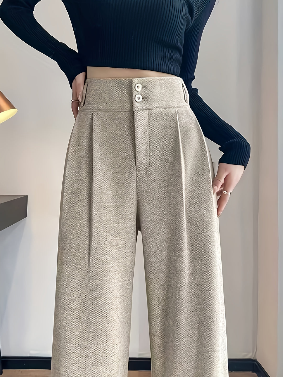 Rosanna | High-Waisted Wide-Leg Trousers