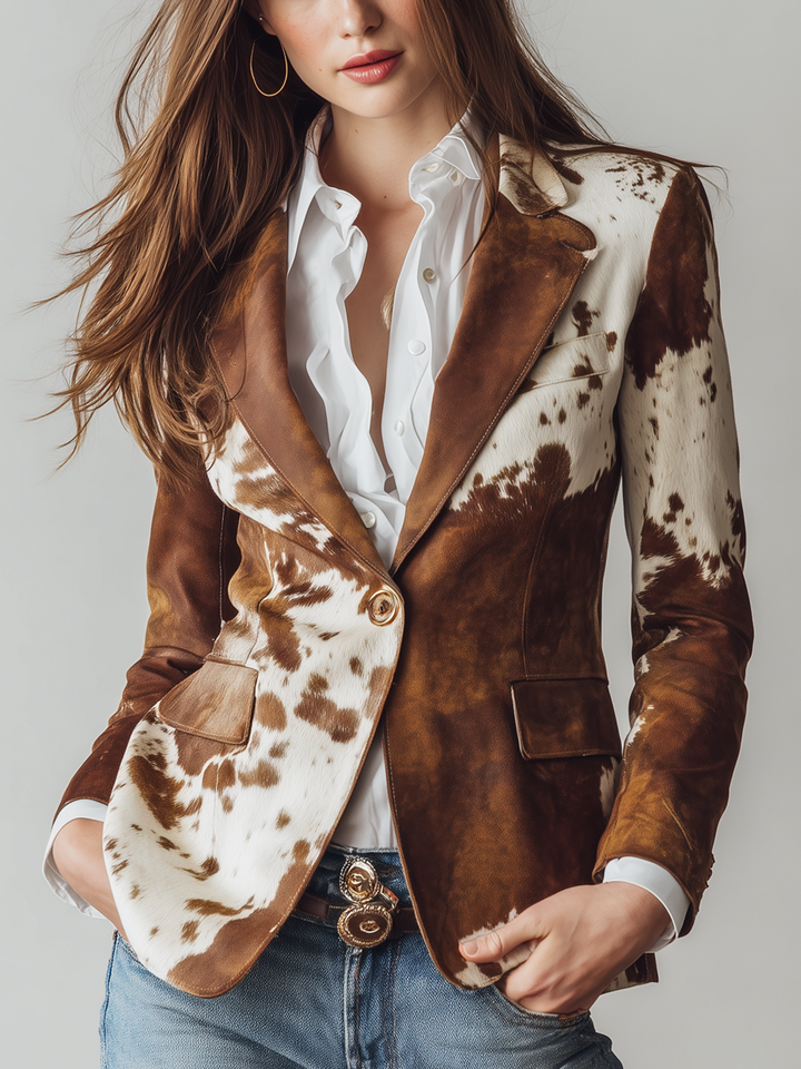Yolanda | Statement Print Blazer