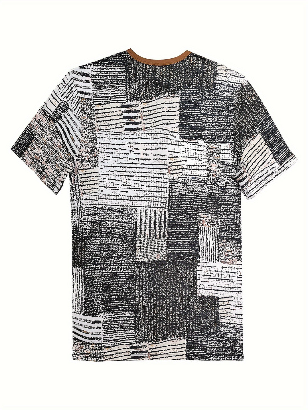 Wilder | Men's Abstract Patchwork Henley Tee