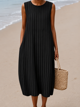 Rachel | Effortless Sleeveless Midi Dress