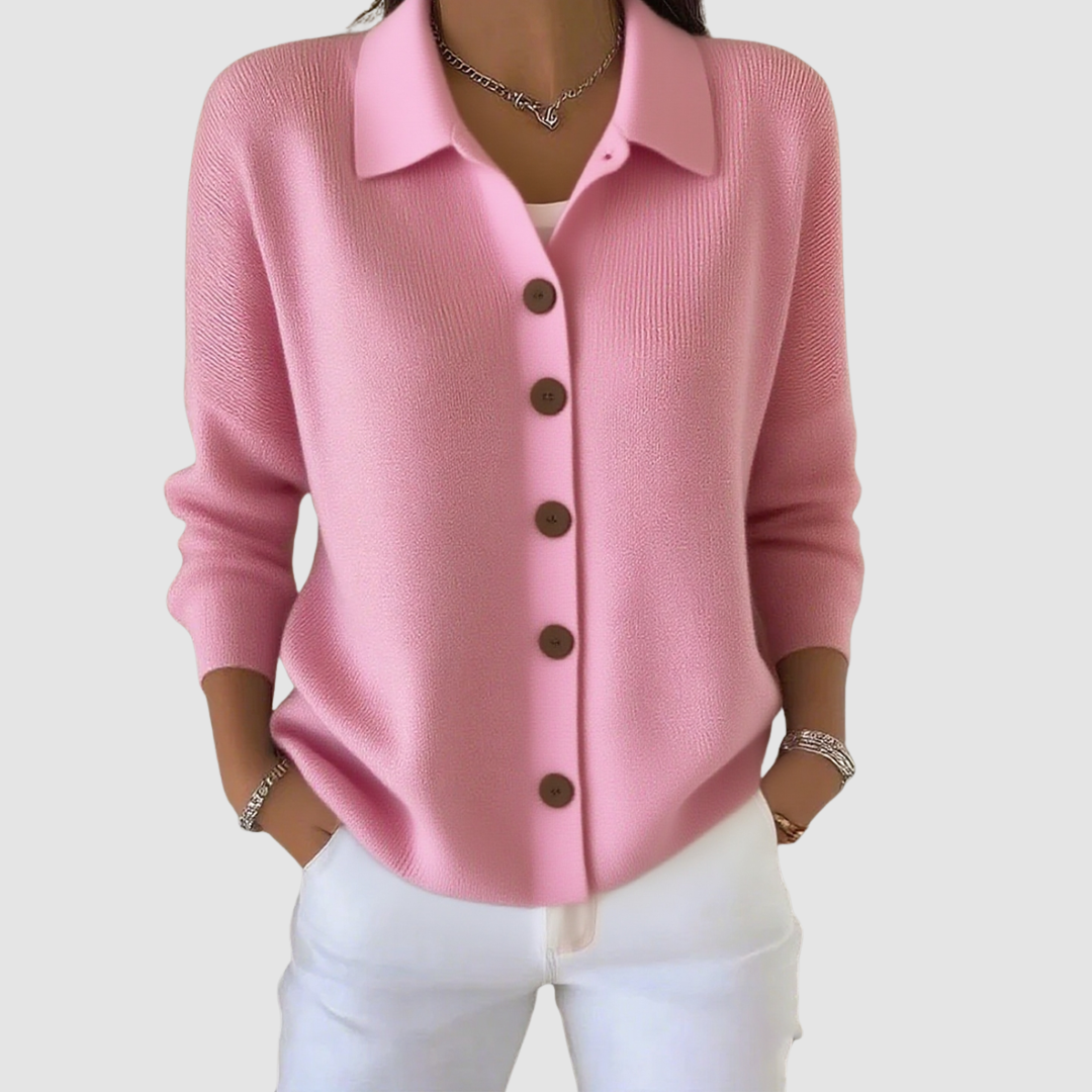 Faith | Button-Up Collared Cardigan