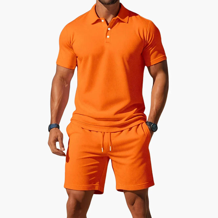 Bravo | Men's Matching Polo & Shorts Set