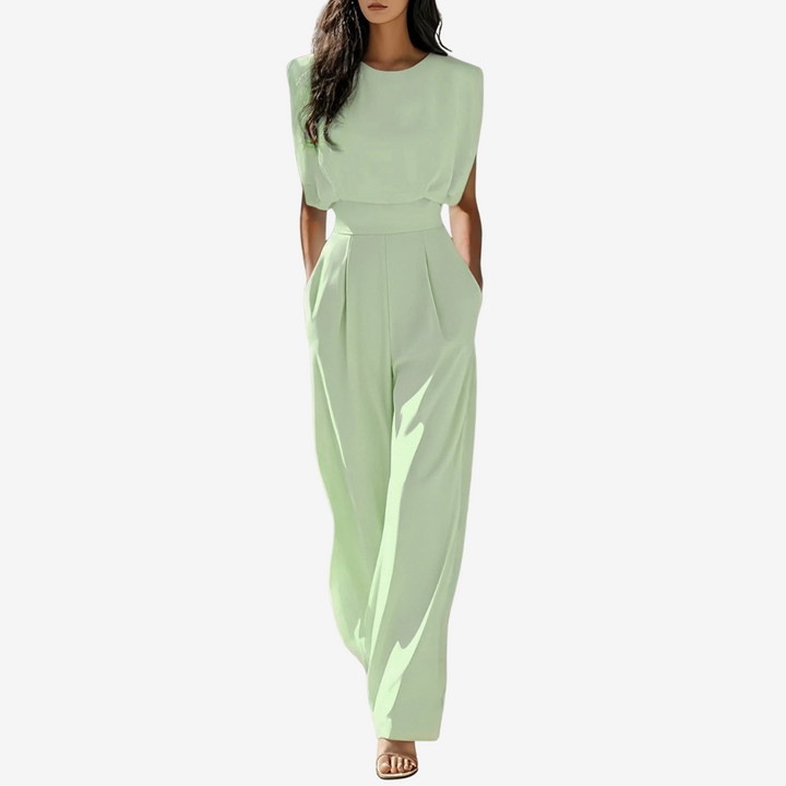 Paige | Women's Defined-Waist Wide-Leg Jumpsuit