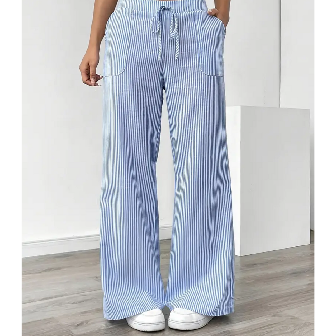 Katie | Striped Pant With Pockets