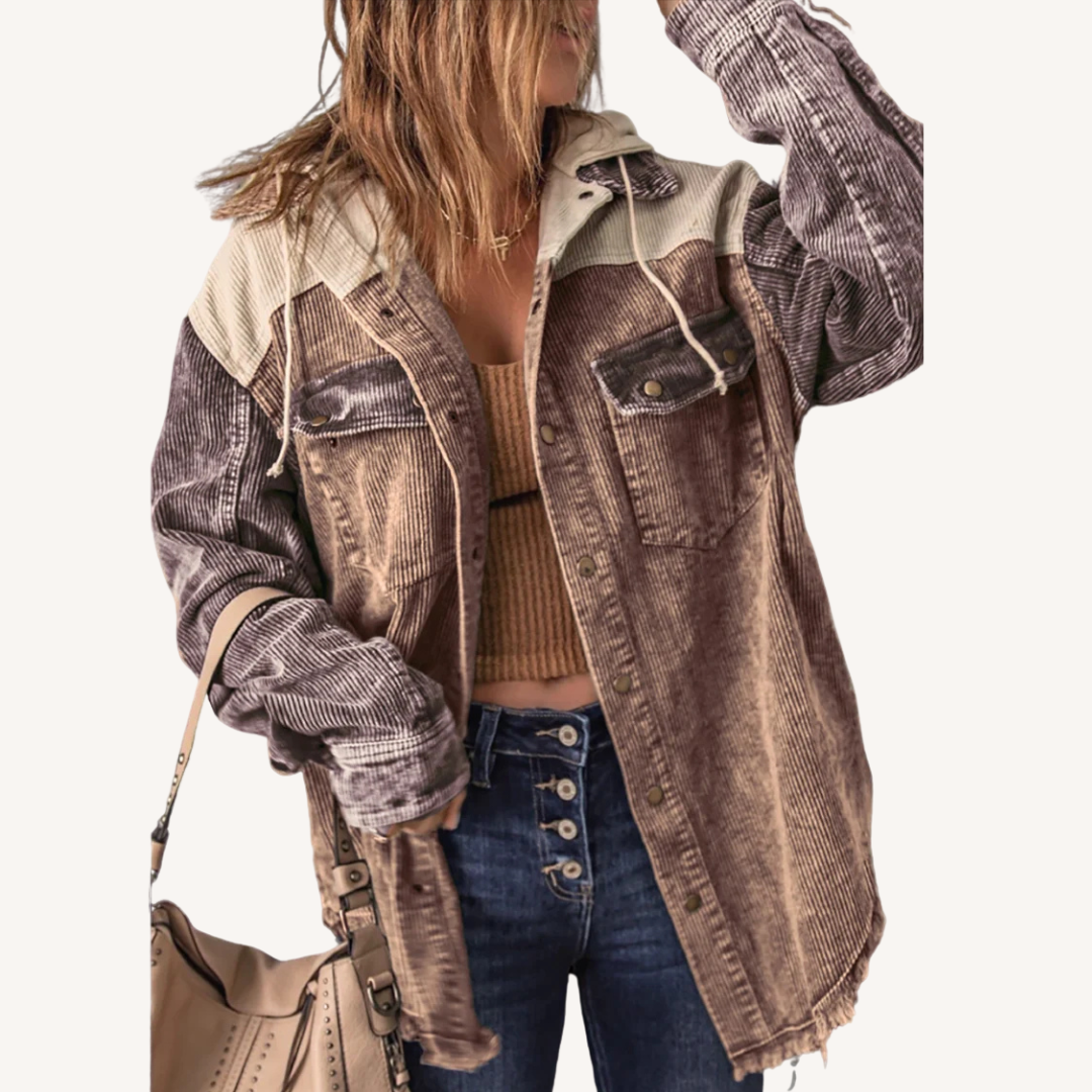Marion | Hooded Colorblock Jacket